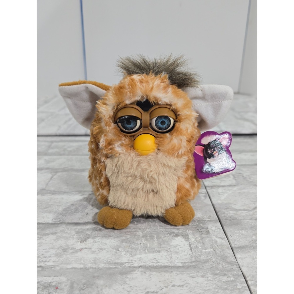 Furby 1998 Giraffe Tags Blue Eyes Tiger‎ Electronics, NOT WORKING